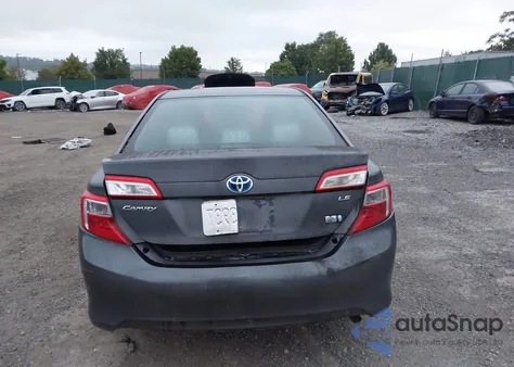 2012 Toyota Camry Hybrid Le из США, поврежденный, VIN 4T1BD1FK9CU025015